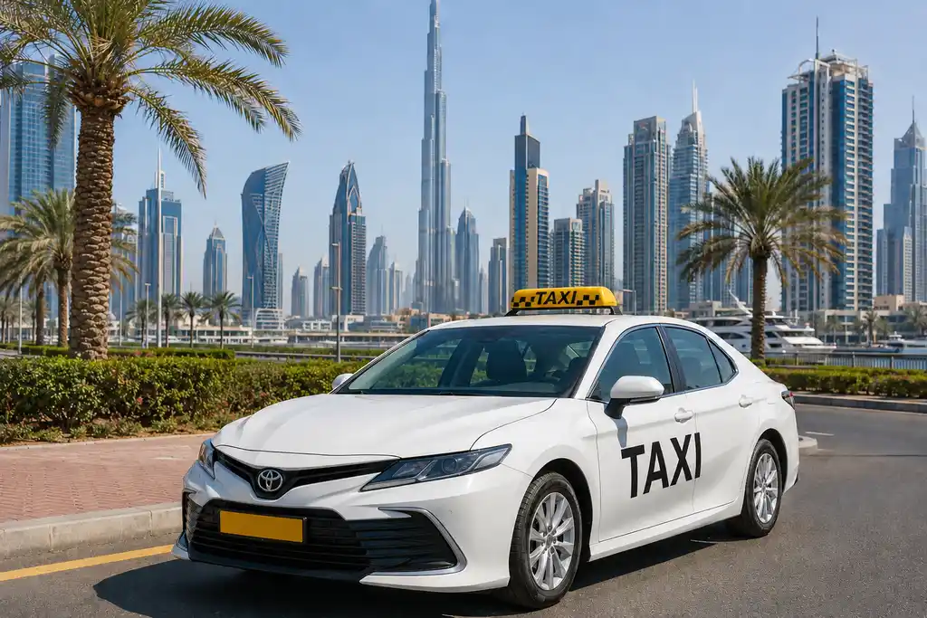 Pickup locations in Dubai covered by this taxi service